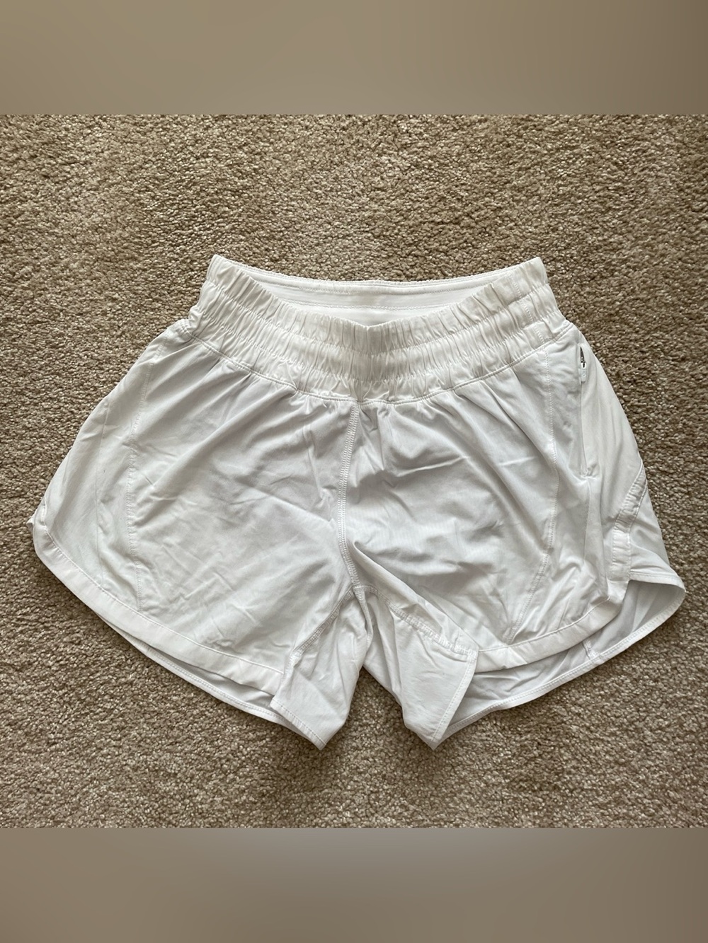 Lululemon White Hotty Hot Shorts